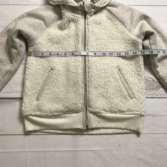 Athleta Girls White Long Sleeves Lightweight Full Zip Hoodie Size Small - Picture 5 of 6